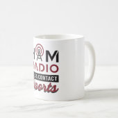 Mug HAM Radio Opérateur Code amateur Antenne Idée cade (Devant droit)