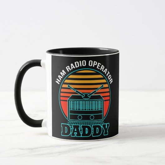 Mug Ham Radio Operator Daddy Amateur Radio Retro (Gauche)