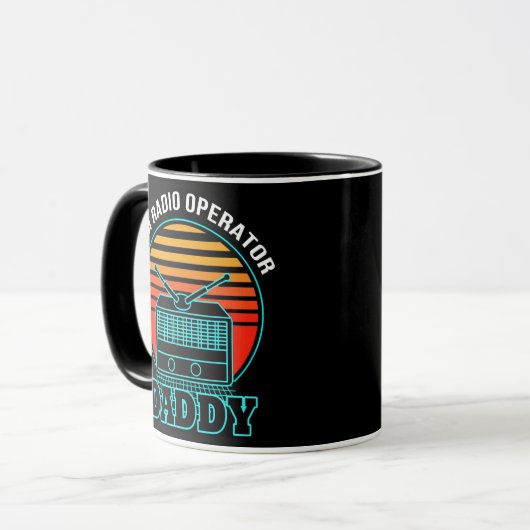 Mug Ham Radio Operator Daddy Amateur Radio Retro (Devant gauche)