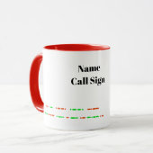 Mug Ham Radio pain d'épices Maison de Noël Musique (Devant gauche)