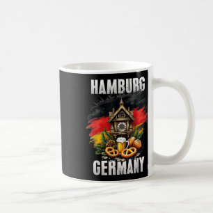 Mug Hambourg Allemagne Souvenir Allemand Drapeau Voyag