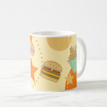 Hamburger Abstrait, Fries et Boissons Conception
