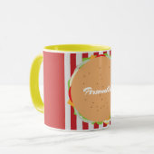 Mug Hamburger cheeseburger jolie bande de café (Devant gauche)