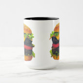 Mug Hamburger de luxe double au fromage (Centre)