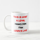 Mug hamilton fan, loyal (Gauche)