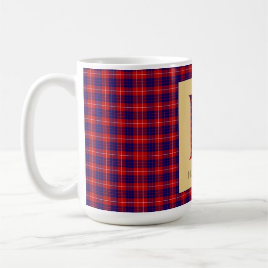 Mug Hamilton Tartan Monogramme H (Gauche)