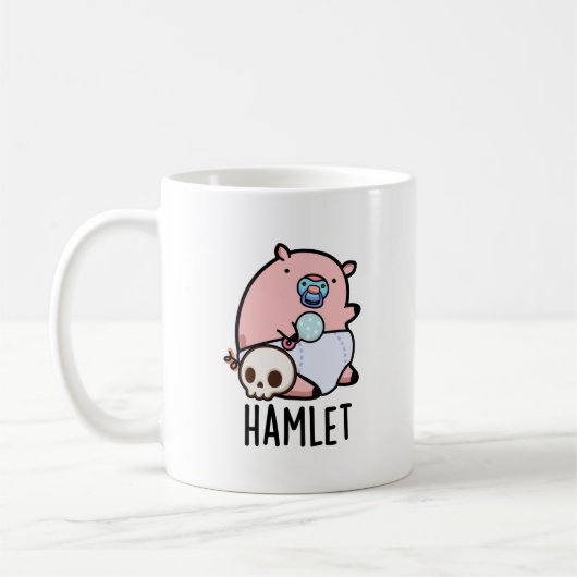 Mug Hamlet Funny Shakepear Baby Pig Pun (Gauche)
