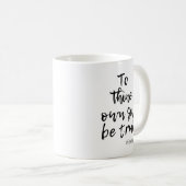 MUG HAMLET SHAKESPEARE VRAI À AUTO CITER (Devant droit)