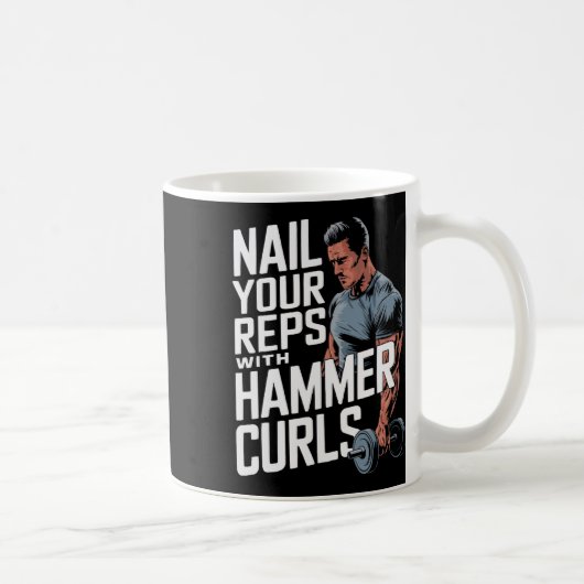 Mug Hammer Curls Bodybuilding Fitness Fitness Gym (Droite)