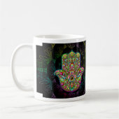 Mug Hamsa Fatma Main Psychedelic Art (Gauche)