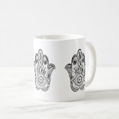 Mug Hamsa tiré par la main (Devant droit)