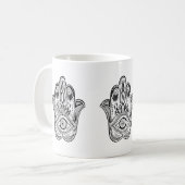 Mug Hamsa tiré par la main (Devant gauche)