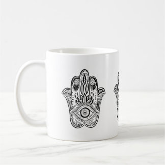 Mug Hamsa tiré par la main