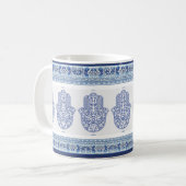 Mug hamsa*tunis*maroc*henné*bleu (Devant gauche)