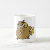 Mug Hamster de dessin animé marron avec fromage (Centre)