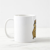 Mug Hamster de dessin animé marron avec fromage (Gauche)