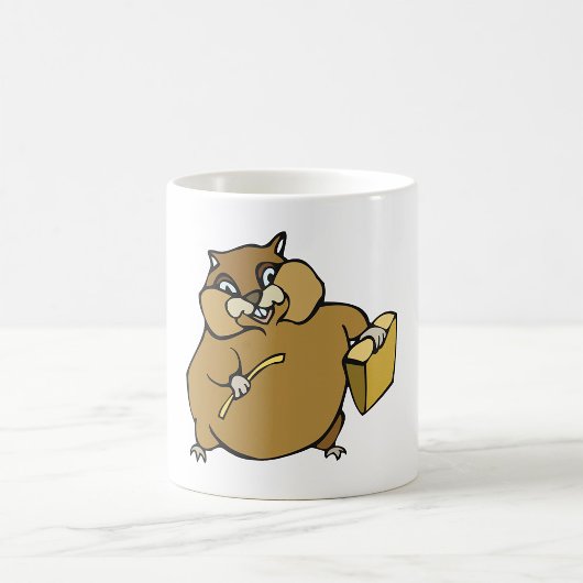 Mug Hamster de dessin animé marron avec fromage