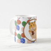 Mug Hamster de Pâques avec oeufs au chocolat (Devant gauche)