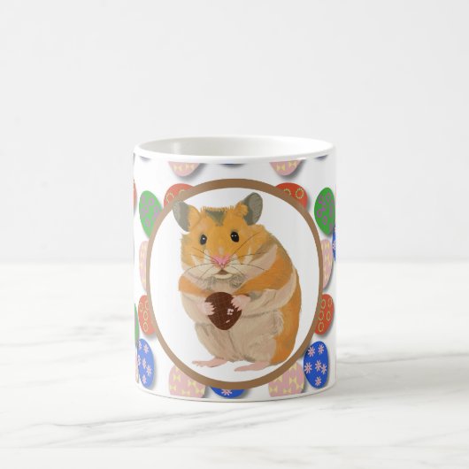 Mug Hamster de Pâques avec oeufs au chocolat (Centre)