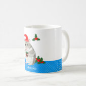 Mug Hamster gris personnalisé (Devant droit)