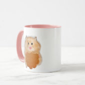 Mug Hamster mou avec illustration biscuit cadeau (Devant gauche)