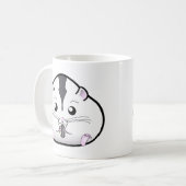 Mug Hamster nain russe semi-blanc potelé (Devant gauche)