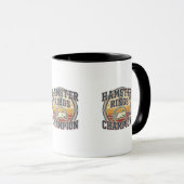 Mug Hamster Rings Champion Retro Design (Devant droit)
