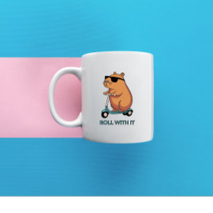 Mug hamster sur scooter