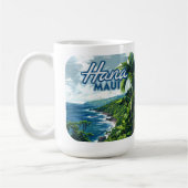 Mug Hana Maui Hawaii Road à Hana Beach Coast Retro (Gauche)