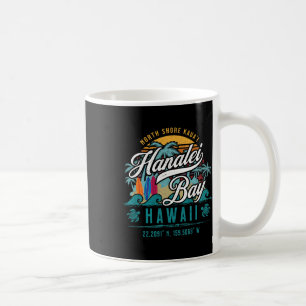 Mug Hanalei Byy North Shore Kauai Hawaii Retro Sun Sur