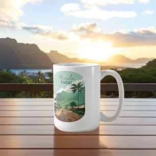 Mug Hanalei Kauai Hawaii Bay Mounts Green