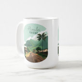 Mug Hanalei Kauai Hawaii Bay Mounts Green (Devant gauche)