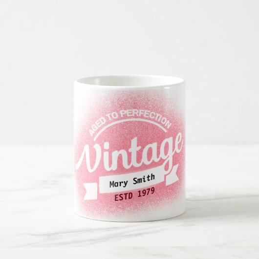 Mug hanche personnalisation anniversaire vintage vieil (Centre)