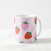 Mug  Hand-Drawn Aesthetic Strawberry Seamless Pattern (Devant droit)