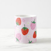 Mug  Hand-Drawn Aesthetic Strawberry Seamless Pattern (Centre)