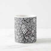 Mug Hand Drawn Black and White Flower Pattern (Centre)