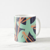 Mug Hand drawn brush hipster pattern in. Stylish geome (Devant droit)