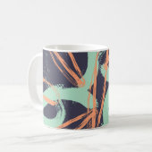Mug Hand drawn brush hipster pattern in. Stylish geome (Devant gauche)