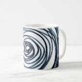 Mug Hand-drawn circles spiral pattern with abstract do (Devant droit)