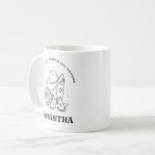 Mug Hand Drawn Modern Black and White Western Bff (Devant gauche)