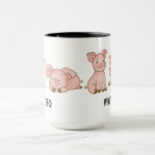 Mug Hand Drawn Pig Custom Cute (Centre)