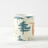 Mug Hand drawn winter seamless pattern with deer and p (Centre)