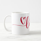 Mug Hand-Lettered Heart Love (Gauche)