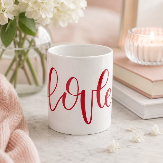 Mug Hand-Lettered Heart Love