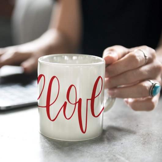 Mug Hand-Lettered Heart Love