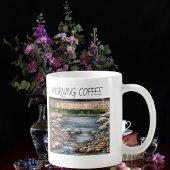 Mug Hand Painted Brook Morning Coffee Personalize
