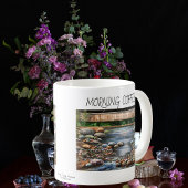 Mug Hand Painted Brook Morning Coffee Personalize