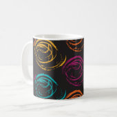 Mug Hand painted grange texture. Ink geometric element (Devant gauche)