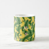 Mug Hand-Painted Tropical Watercolor Leaf & Fruit (Centre)