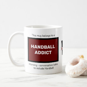 Mug Handball Addictionnaire Ajouter Votre Nom Monogram